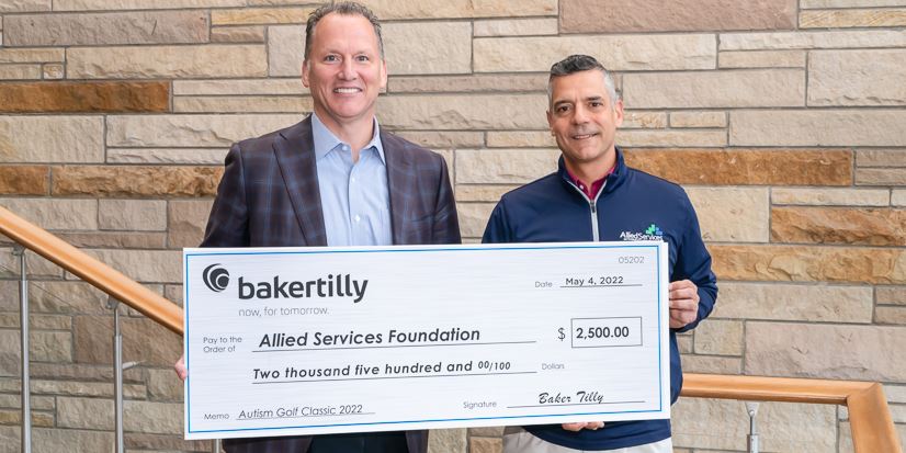 Baker Tilly donates to autism programs at Allied Services