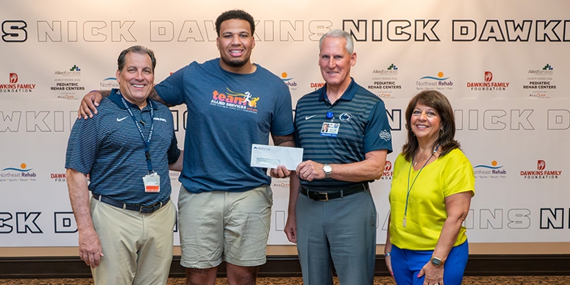 Penn State Football’s Nick Dawkins Visits Pediatric Rehab Center in Wilkes-Barre