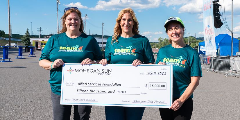 Mohegan Sun Pocono donates $15,000 to Allied Services