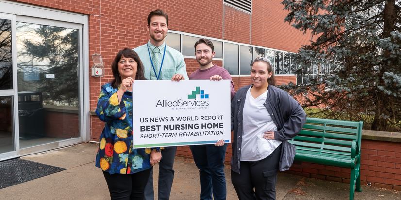 Allied Services Scranton Transitional Rehab Unit Earns National Recognition for Patient Care