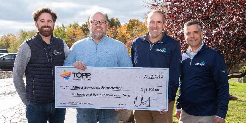 TOPP Business Solutions Shows Support for Allied Services