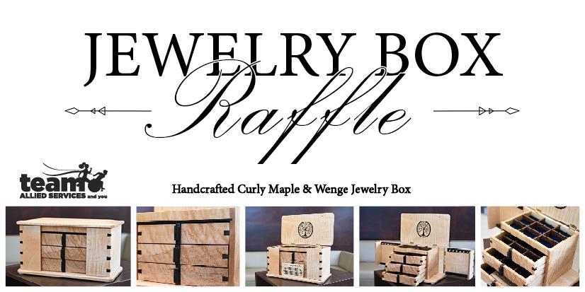 Handcrafted Curly Maple & Wenge Jewelry Box Raffle